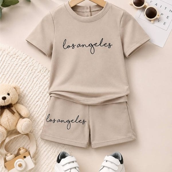Premium Baby Boys 2-Piece Casual Set – Los Angeles